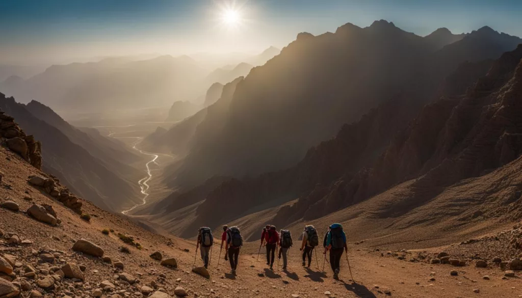 Bergwandern im Sultanat Oman